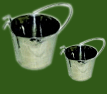 Flatback Bucket With Hook - Click Image to Close