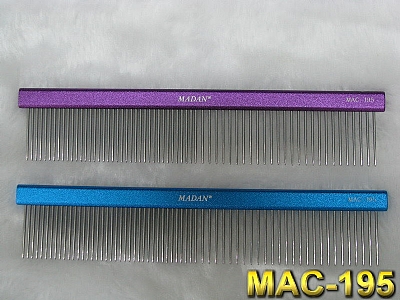 Aluminum Comb Matted Purple MAC190V 7.5" - Click Image to Close
